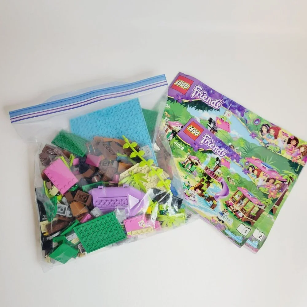 Lego Friends Jungle Rescue Base, NOT Assembled, Some Missing Pieces